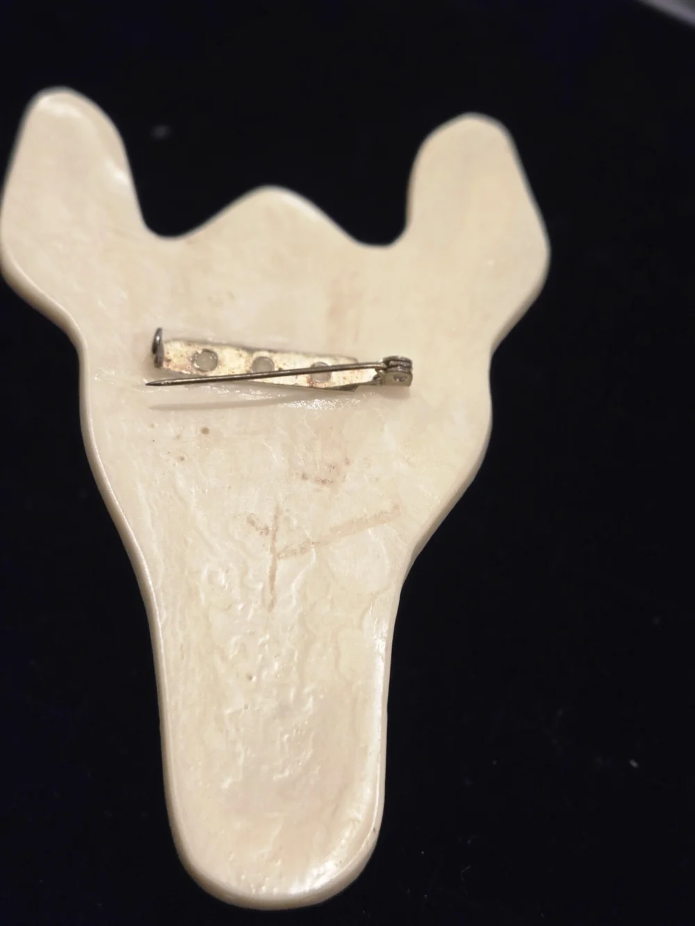 Lee Sands Zebra (MODIFIED PIECE ) Brooch